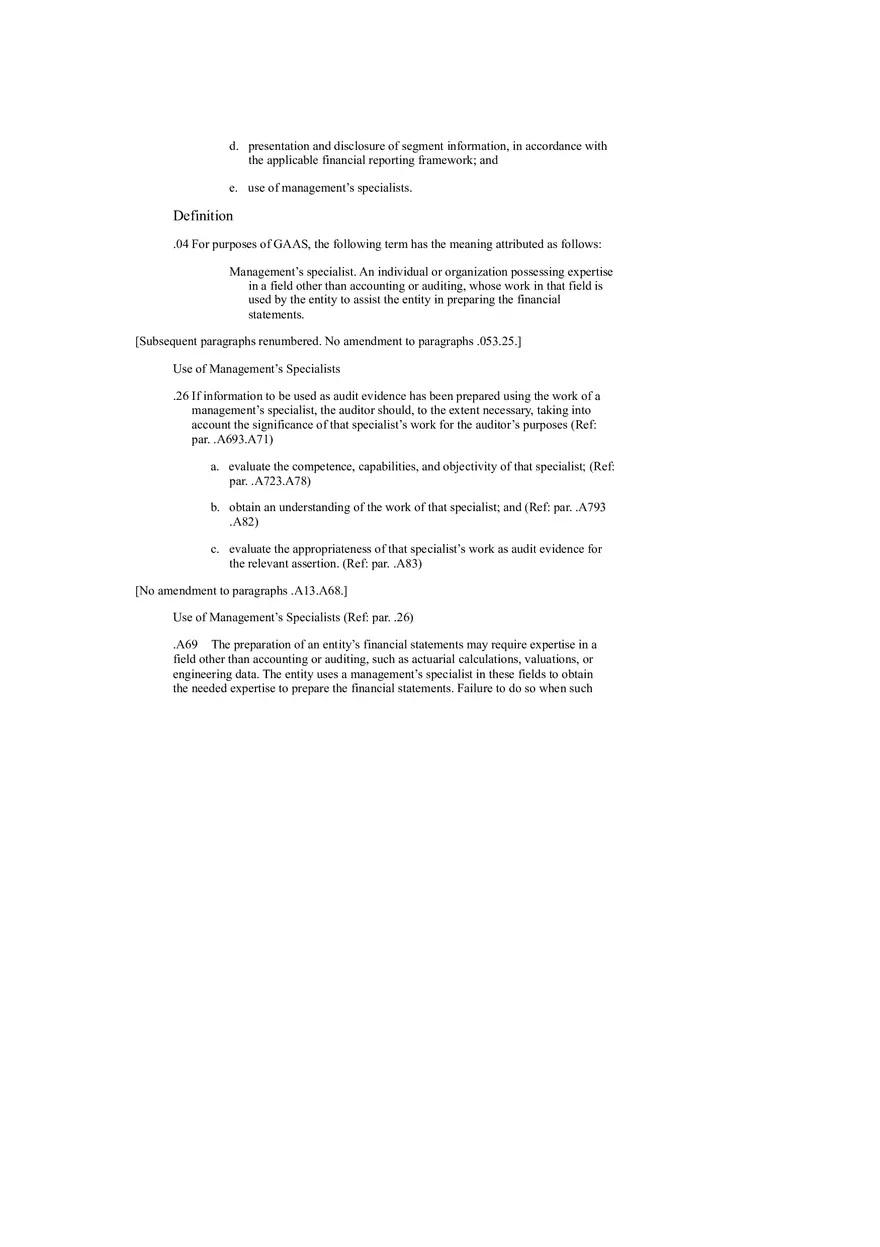 Statement on Auditing Standards, Audit Evidence (Study Guide Part 3) - Page 9