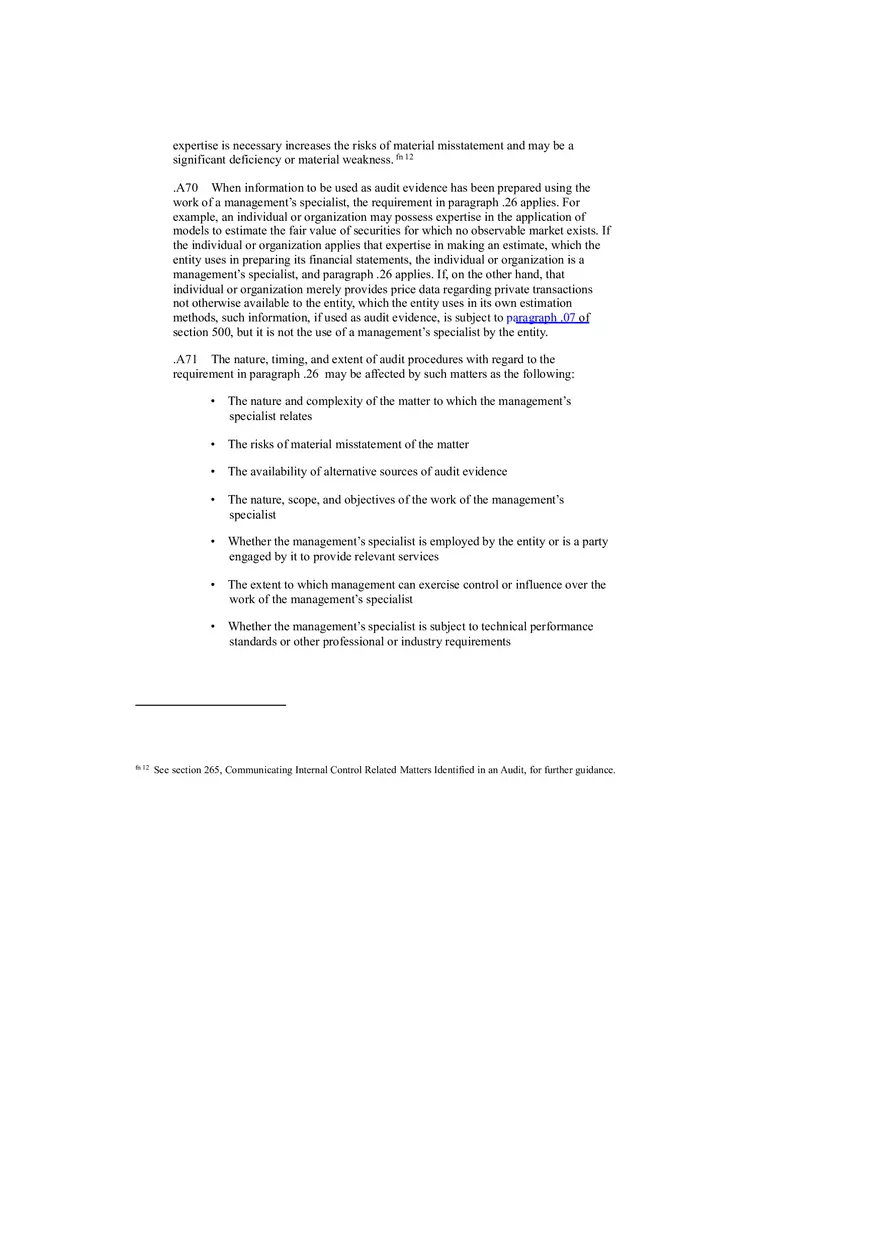 Statement on Auditing Standards, Audit Evidence (Study Guide Part 3) - Page 10