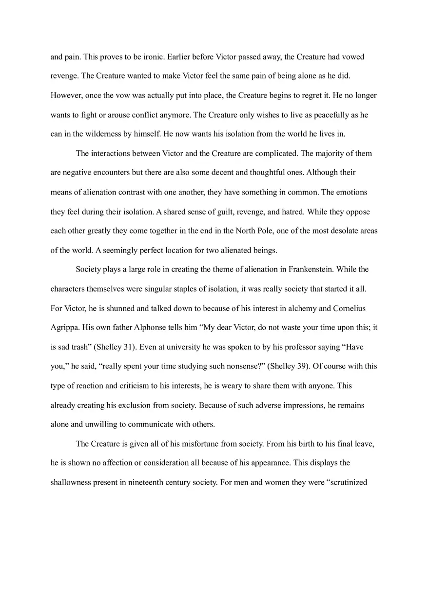 Frankenstein Research Paper - Page 5