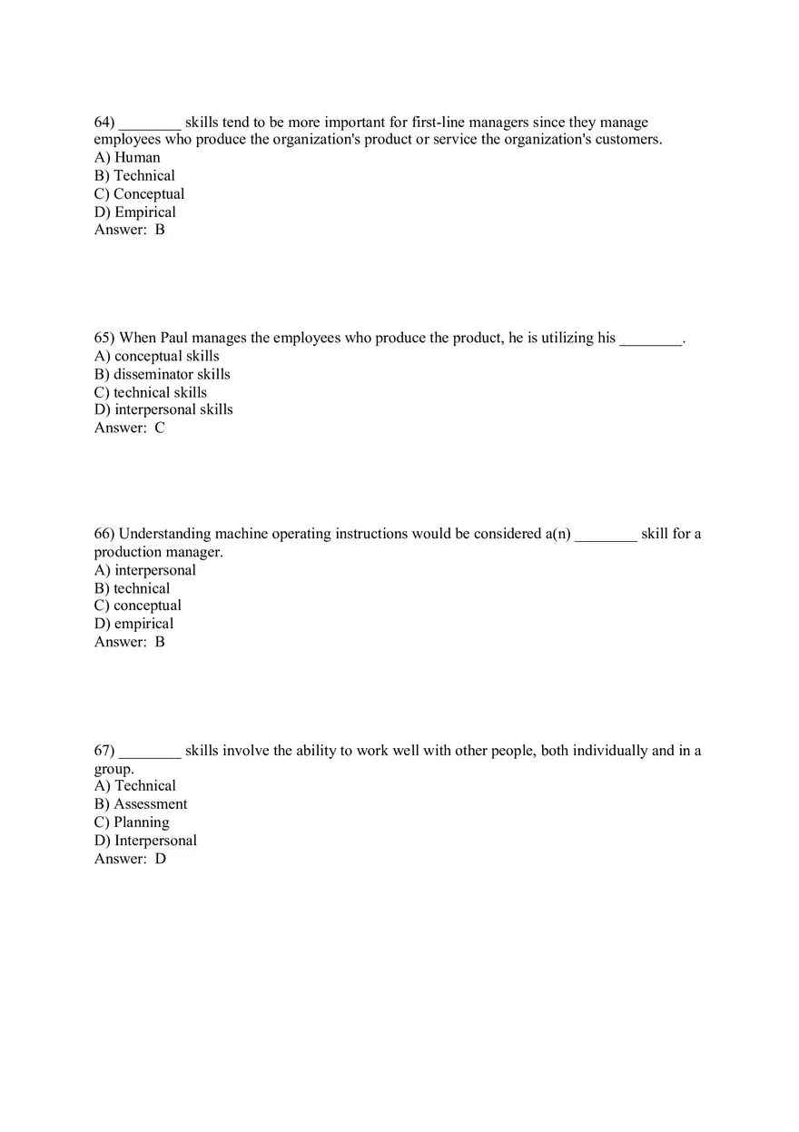 Managers and You in the Workplace Answer Key Part 2 - Page 9