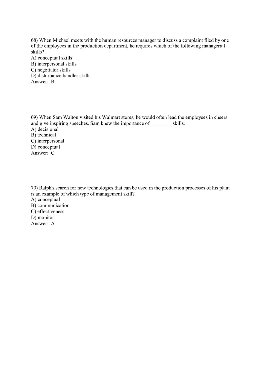 Managers and You in the Workplace Answer Key Part 2 - Page 10