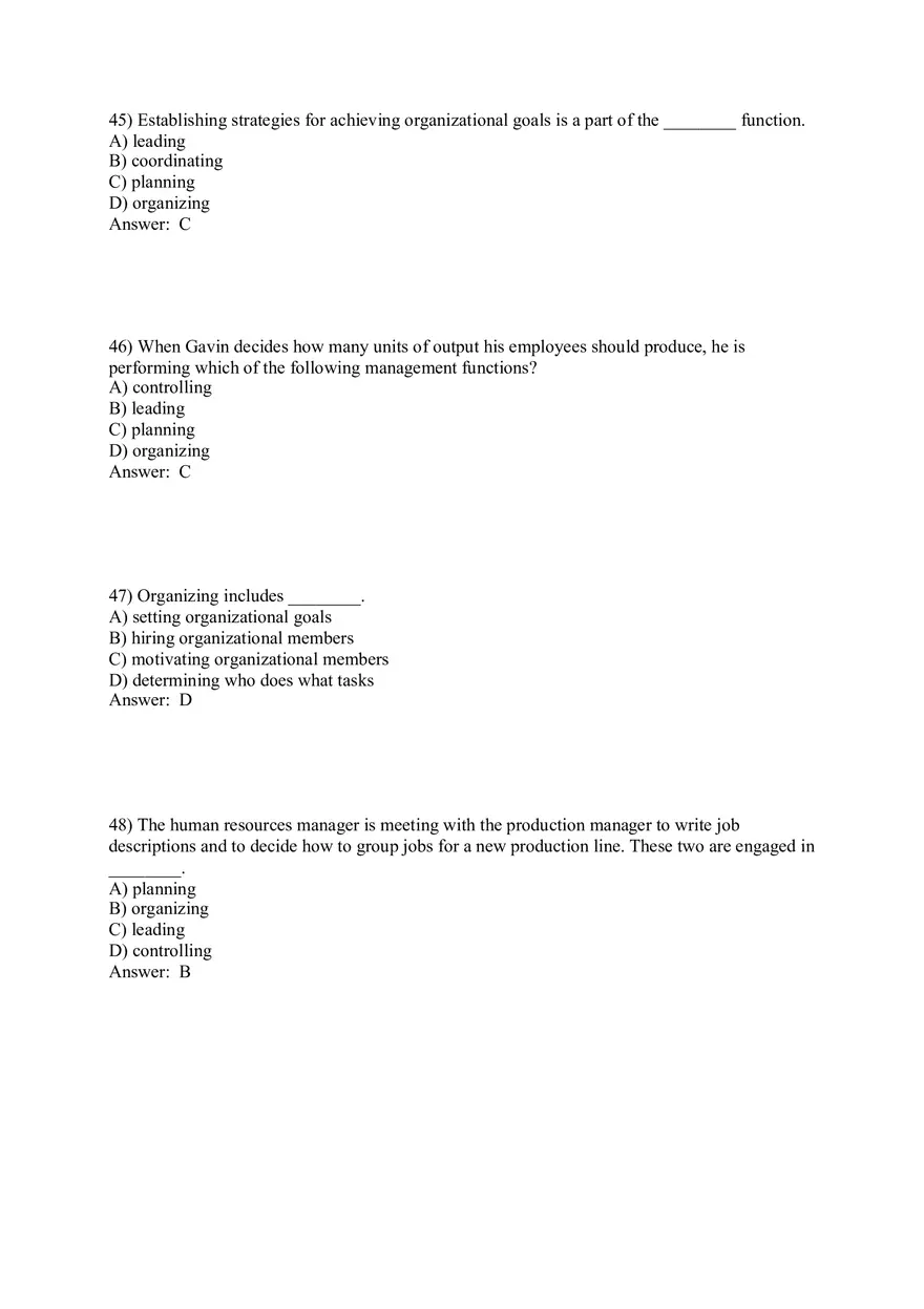 Managers and You in the Workplace Answer Key Part 2 - Page 4