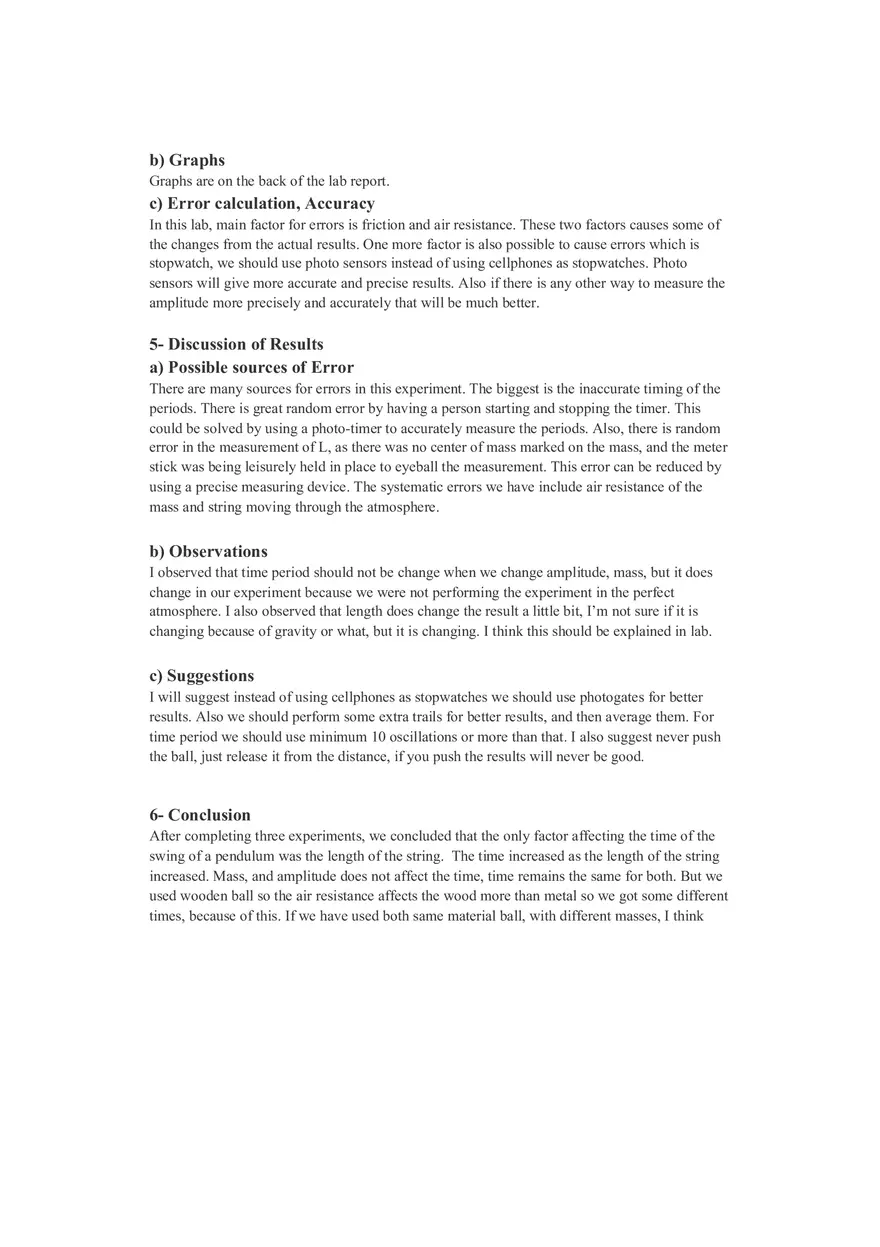 Gravity On Earth Lab Report - Page 4