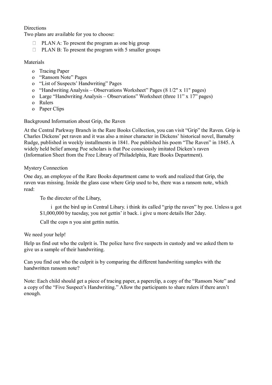 Handwriting Analysis Characteristics - Page 2