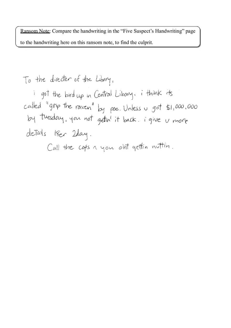 Handwriting Analysis Characteristics - Page 5