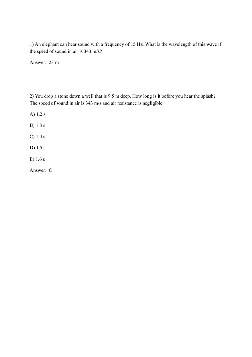 Principle and Applications (Sound) Answer Key Part 2 - Page 2