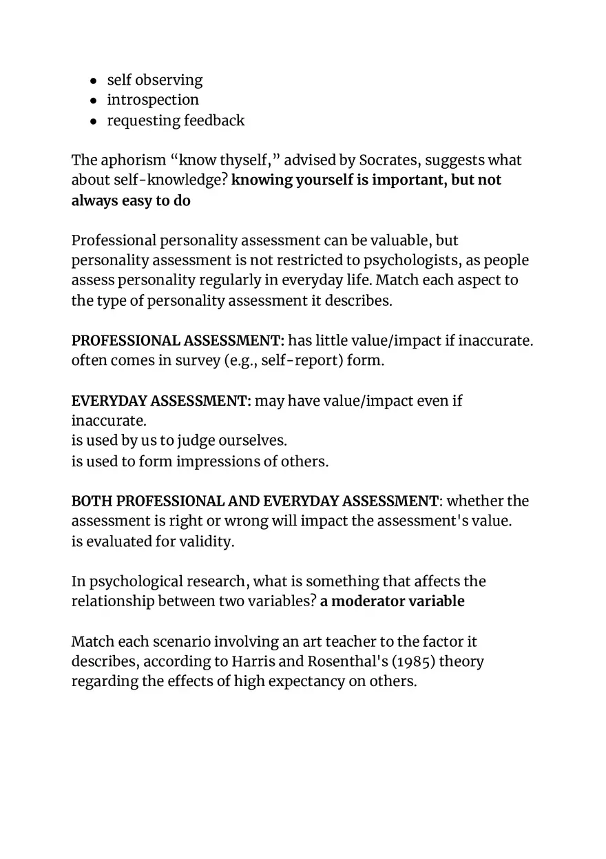 Persons and Situations Chapter 4 and 5 Lecture - Page 5