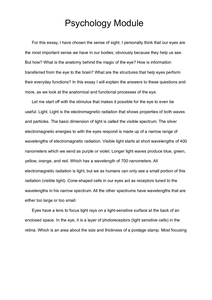 Psycology Module - Page 1
