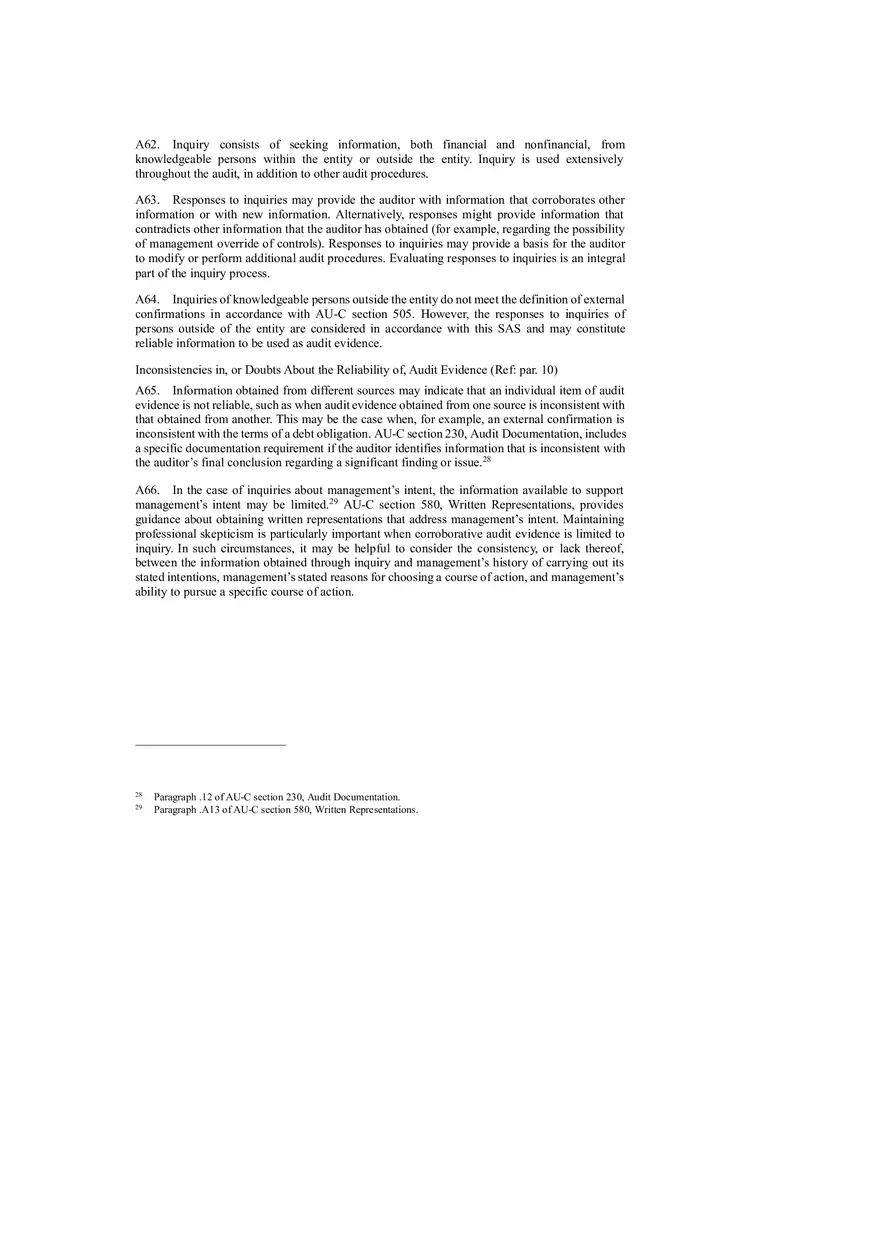 Statement on Auditing Standards, Audit Evidence (Study Guide Part 2) - Page 9
