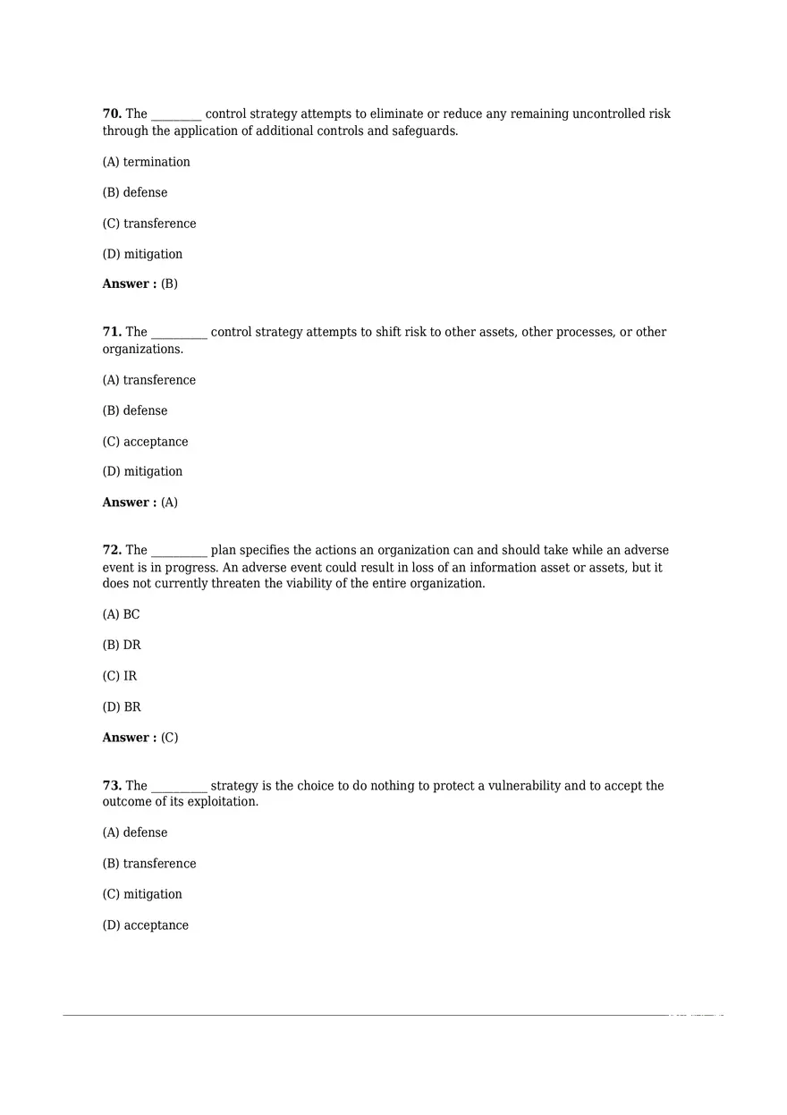 Chapter 05 Risk Management Test Bank - Page 7