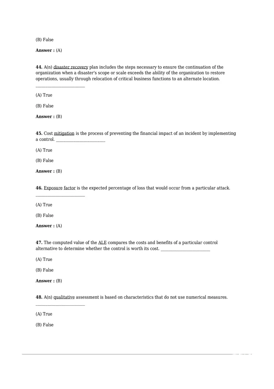 Chapter 05 Risk Management Test Bank - Page 19