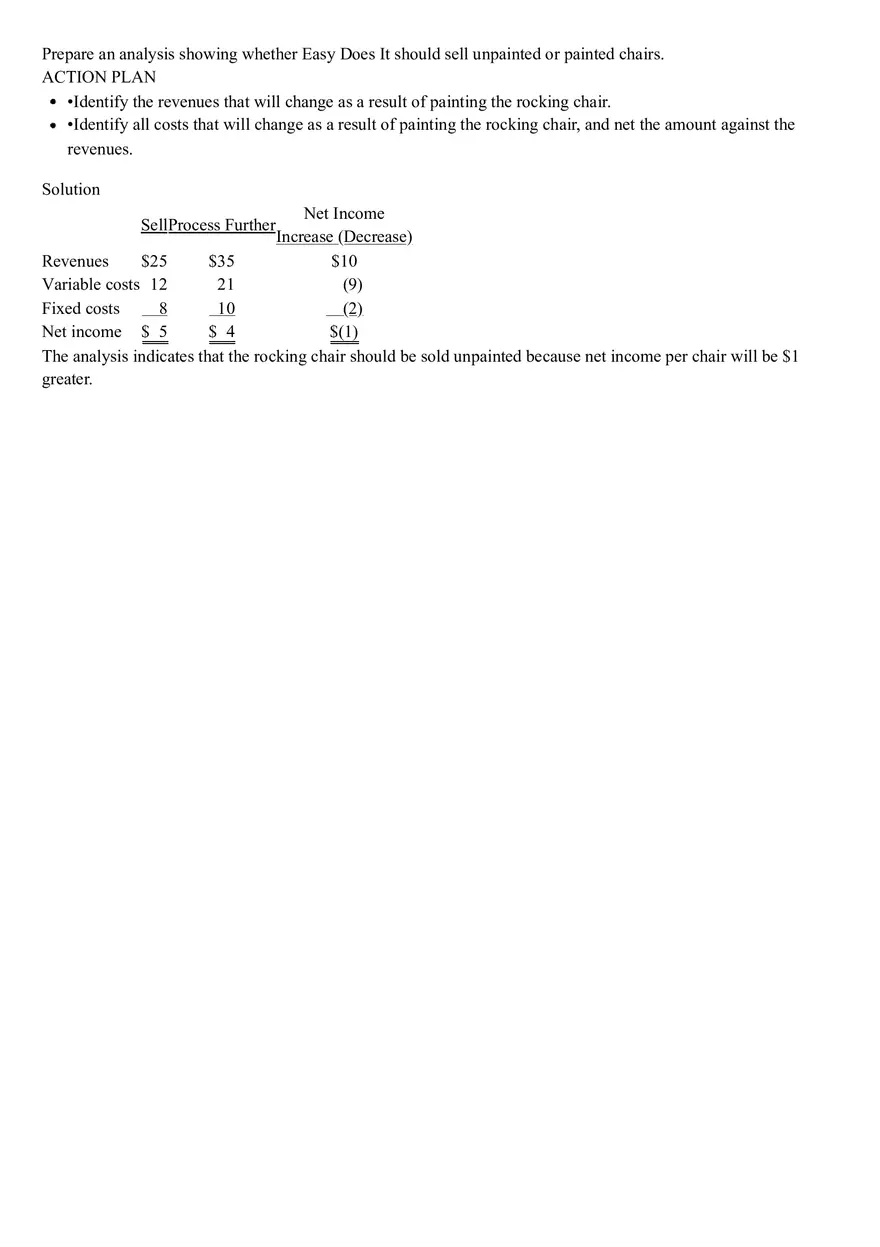 Sell or Process Further - Page 4