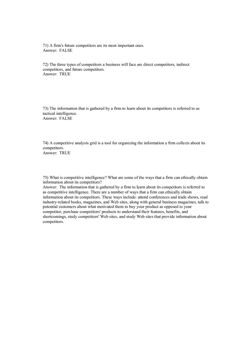 Entrepreneurship - Successfully Launching New Ventures Answer Key Part 2 - Page 10