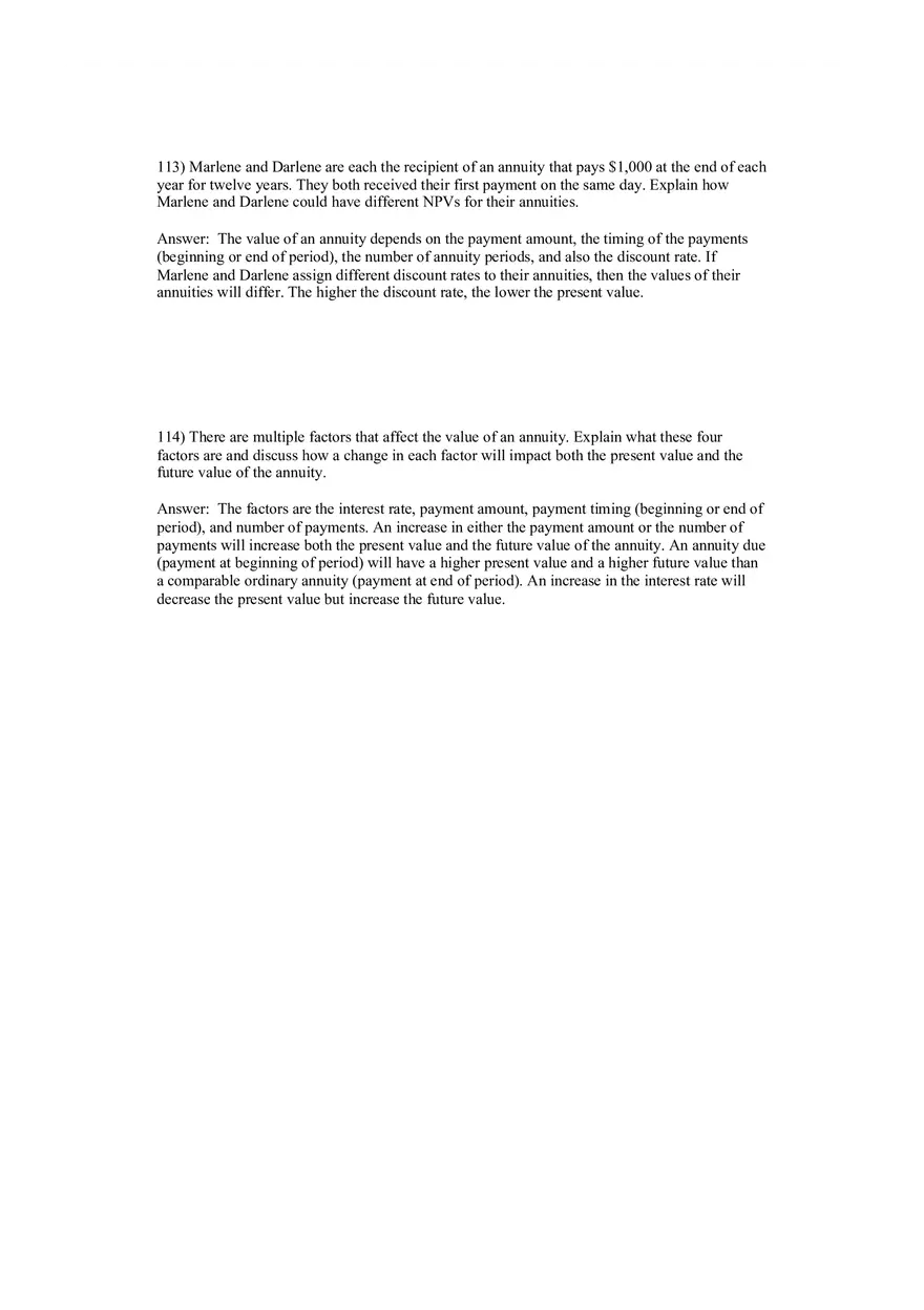 Corporate Finance Discounted Cash Flow Valuation Answer Key 6 - Page 7