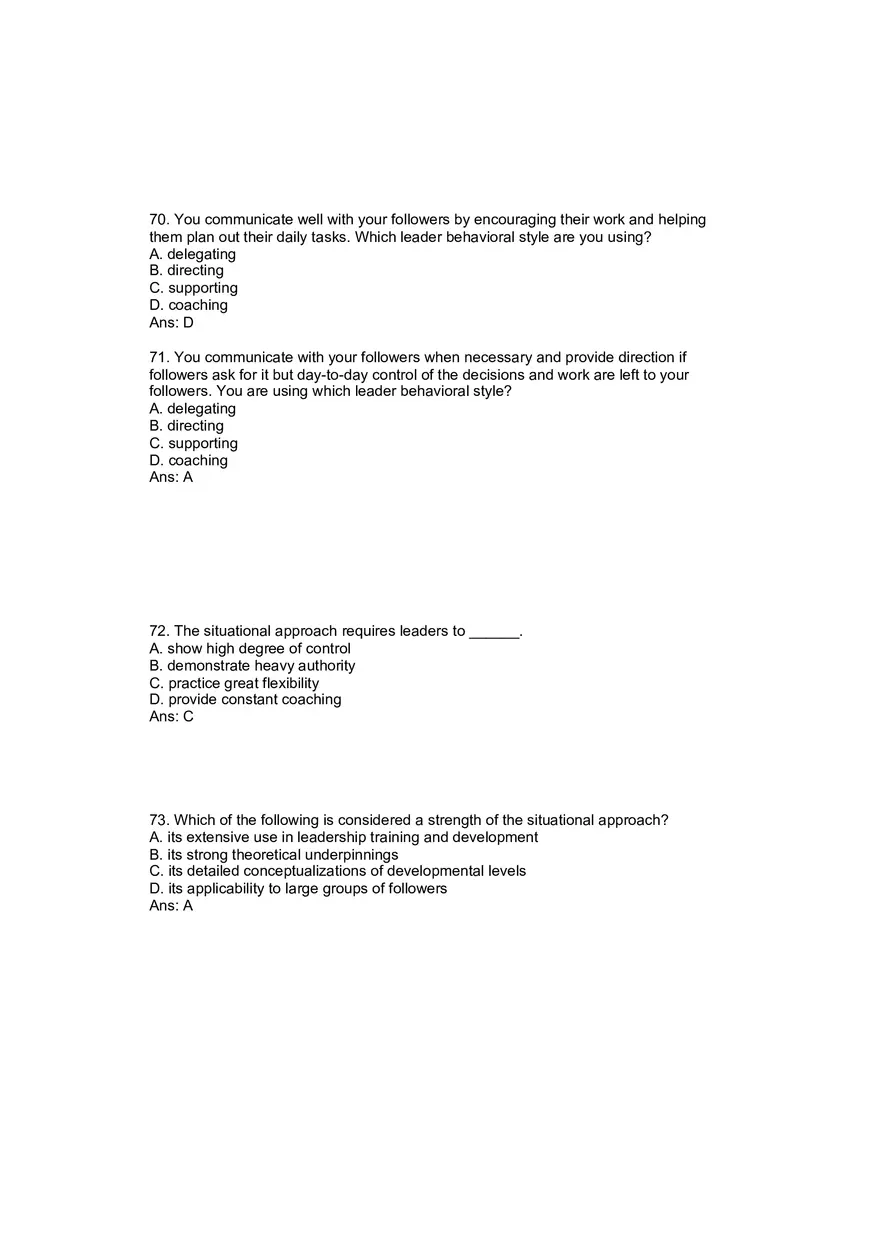 Situational Approach Answer Key 2 - Page 9