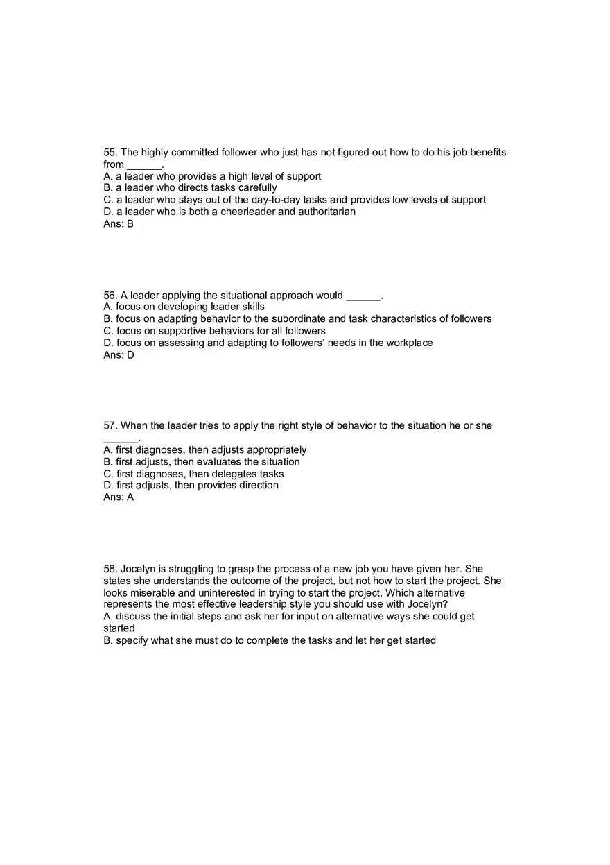 Situational Approach Answer Key 2 - Page 2