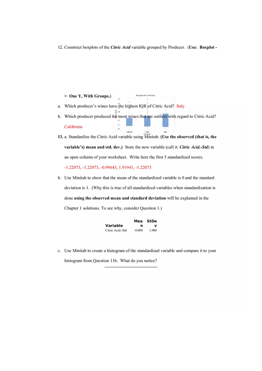 Business Statistics Homework 18 Answesr - Page 11