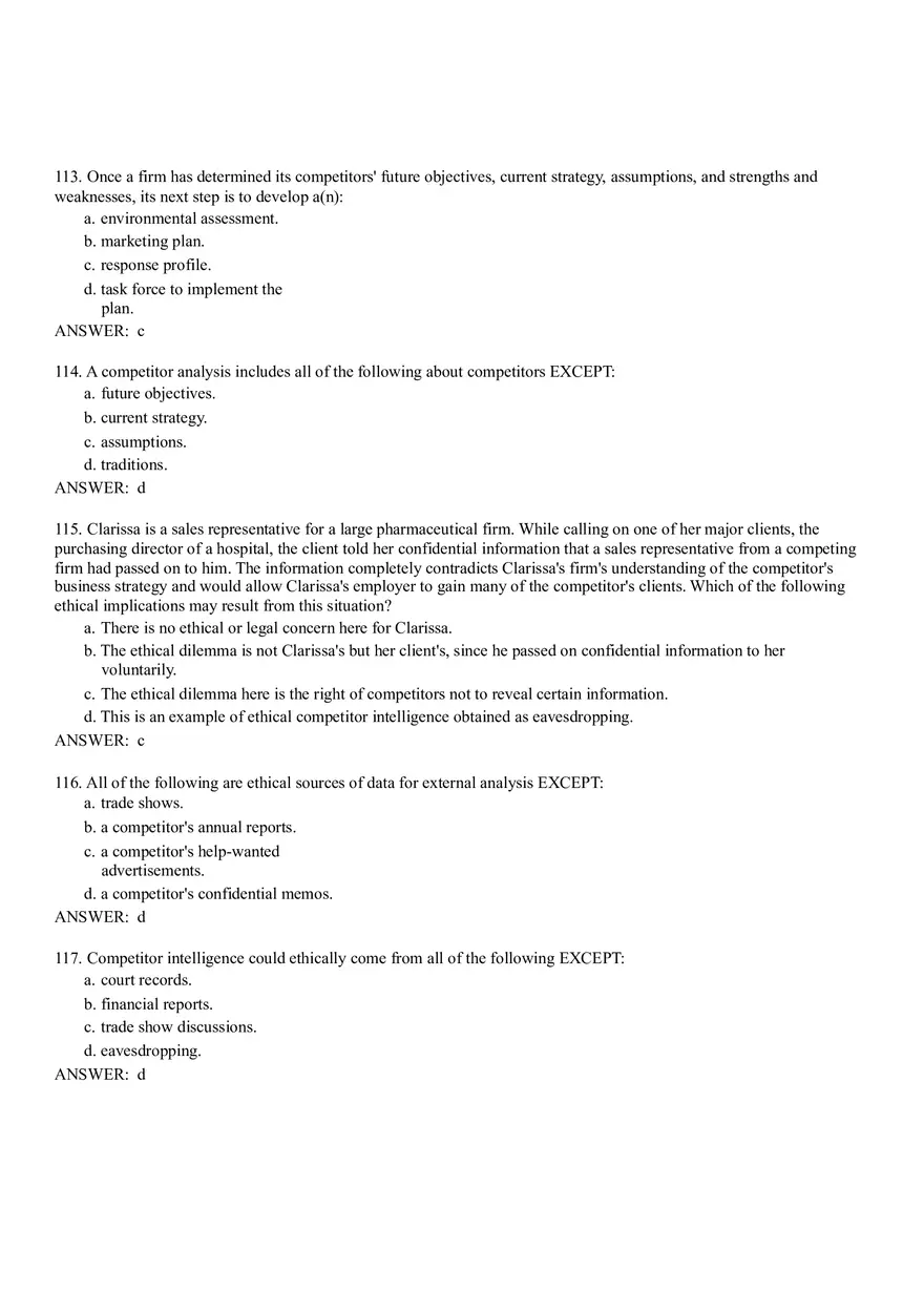 The External Environment - Opportunities, Threats, Industry Competition, and Competitor Analysis Part 2 - Page 7
