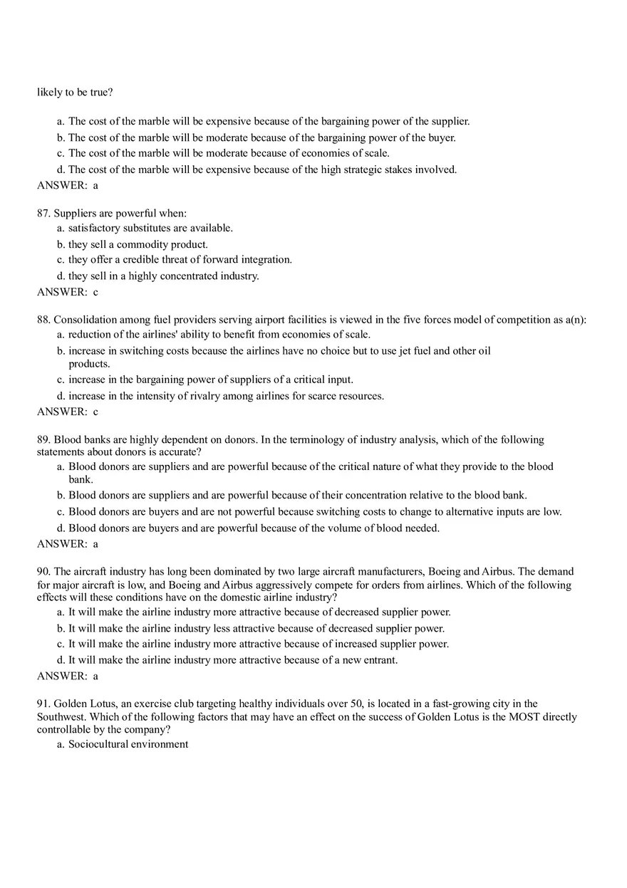 The External Environment - Opportunities, Threats, Industry Competition, and Competitor Analysis Part 2 - Page 2