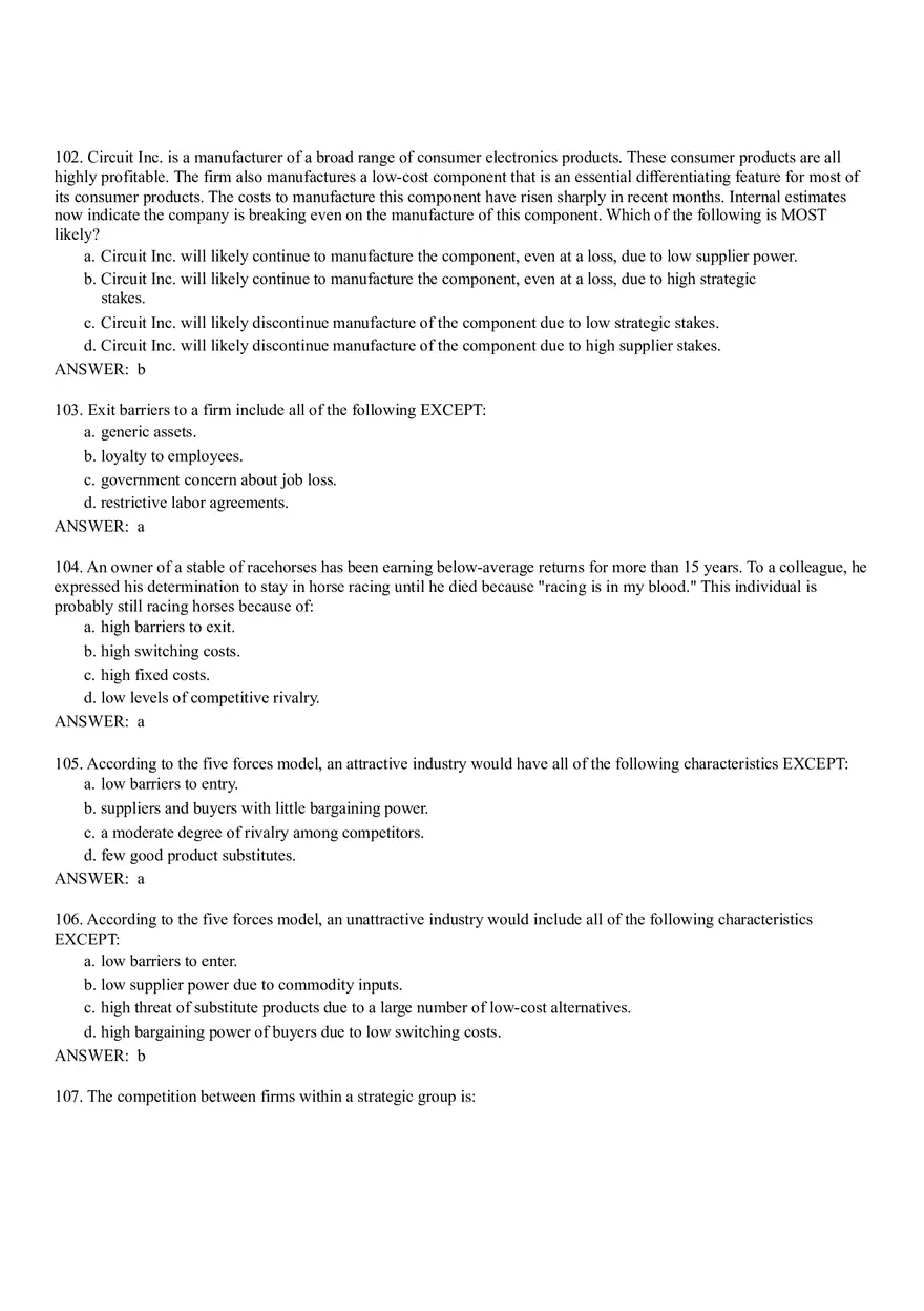 The External Environment - Opportunities, Threats, Industry Competition, and Competitor Analysis Part 2 - Page 5