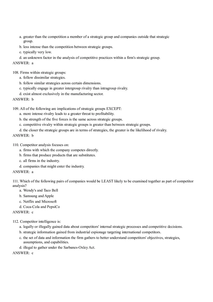 The External Environment - Opportunities, Threats, Industry Competition, and Competitor Analysis Part 2 - Page 6