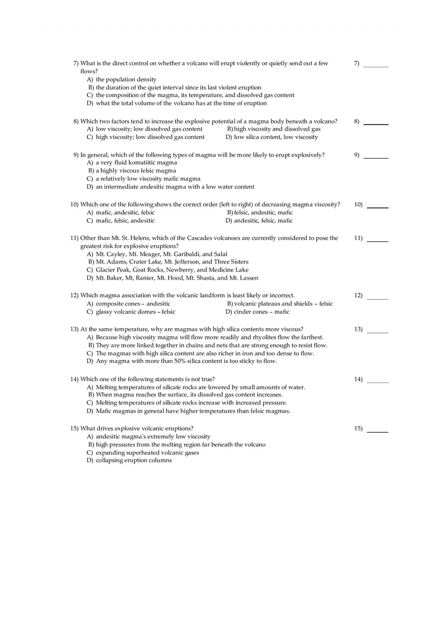 Mount St. Helens Eruption and Volcanic Hazards - Page 2