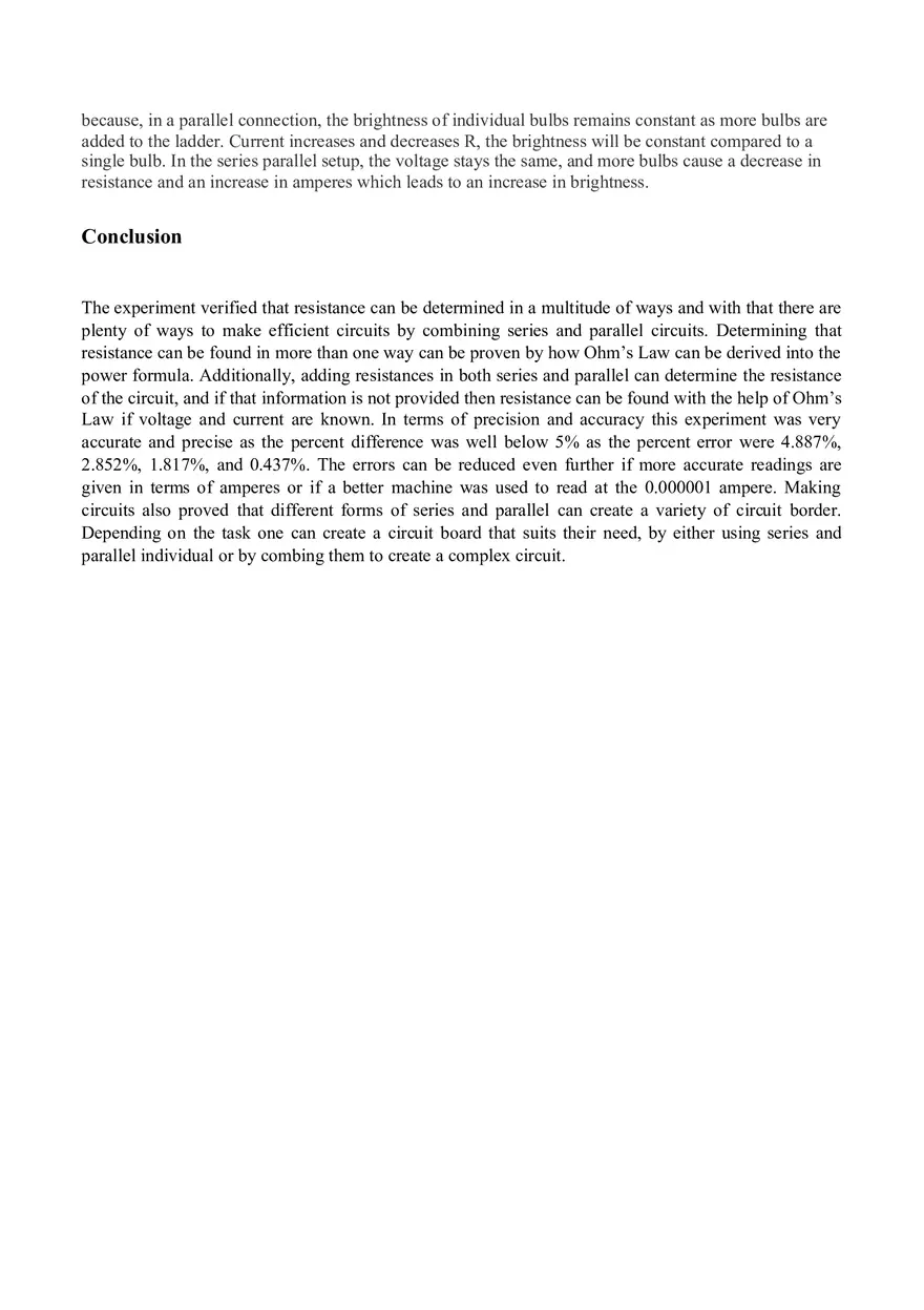 Series and Parallel Circuits Lab Report - Page 8