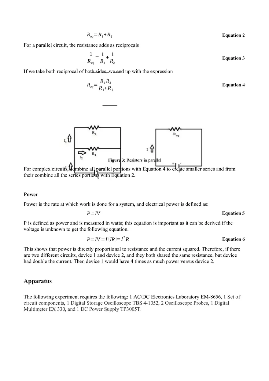 Series and Parallel Circuits Lab Report - Page 2