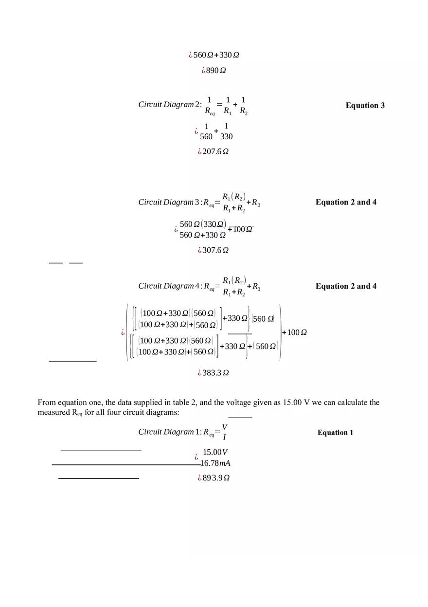 Series and Parallel Circuits Lab Report - Page 6
