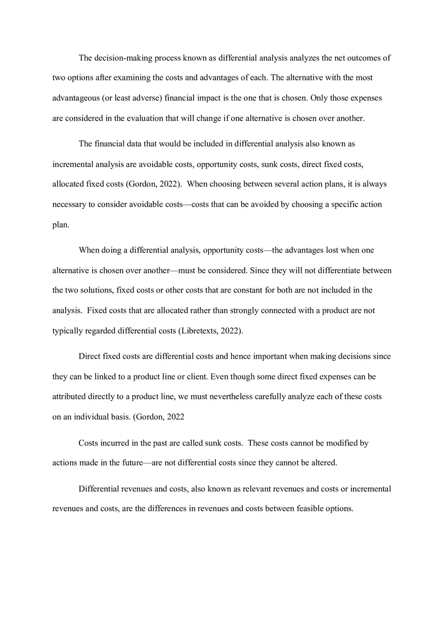 Differential Analysis - Page 1