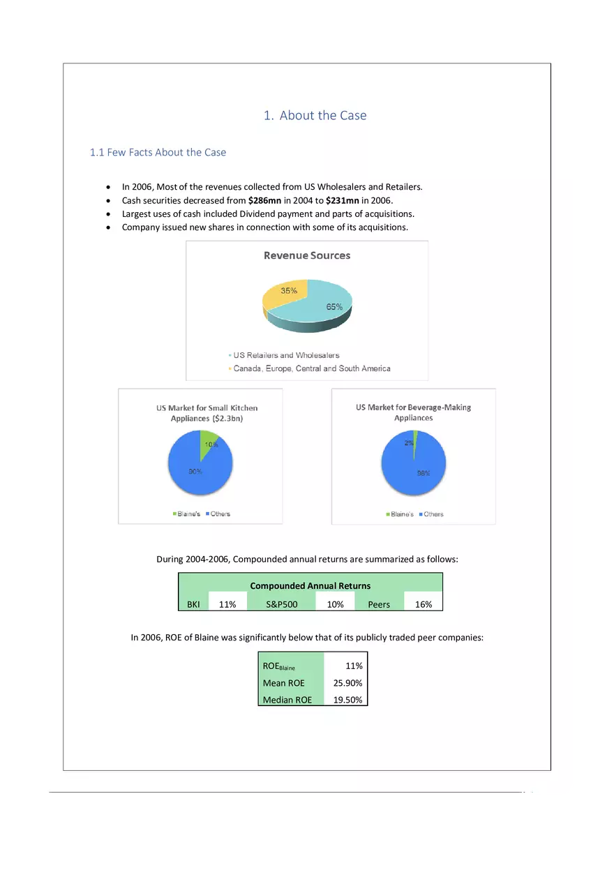 Case Study - Financial Overview and Strategic Activities (2004–2006) - Page 1