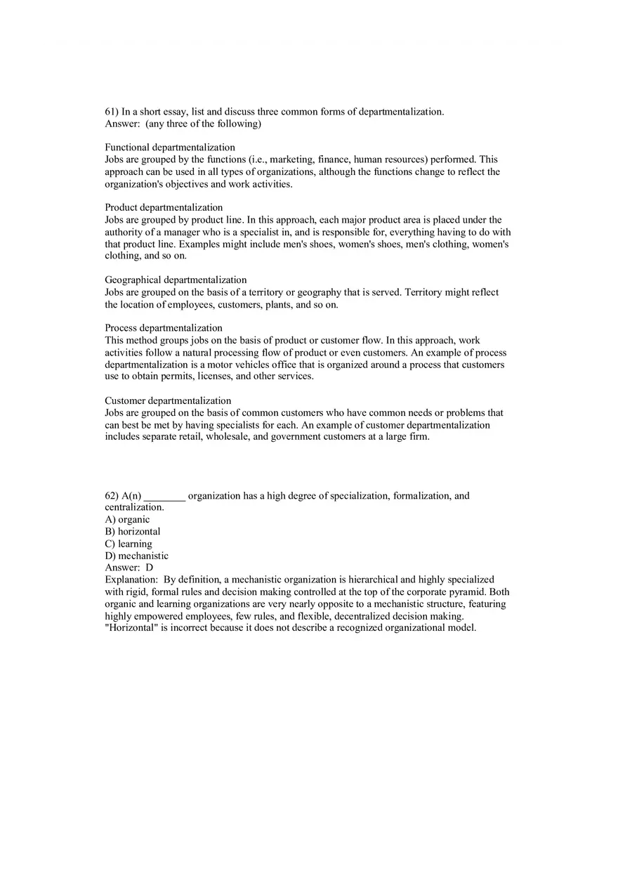 Fundamentals of Management - Organizational Structure and Design Part 2 - Page 10