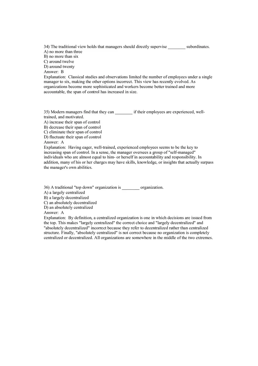 Fundamentals of Management - Organizational Structure and Design Part 2 - Page 2