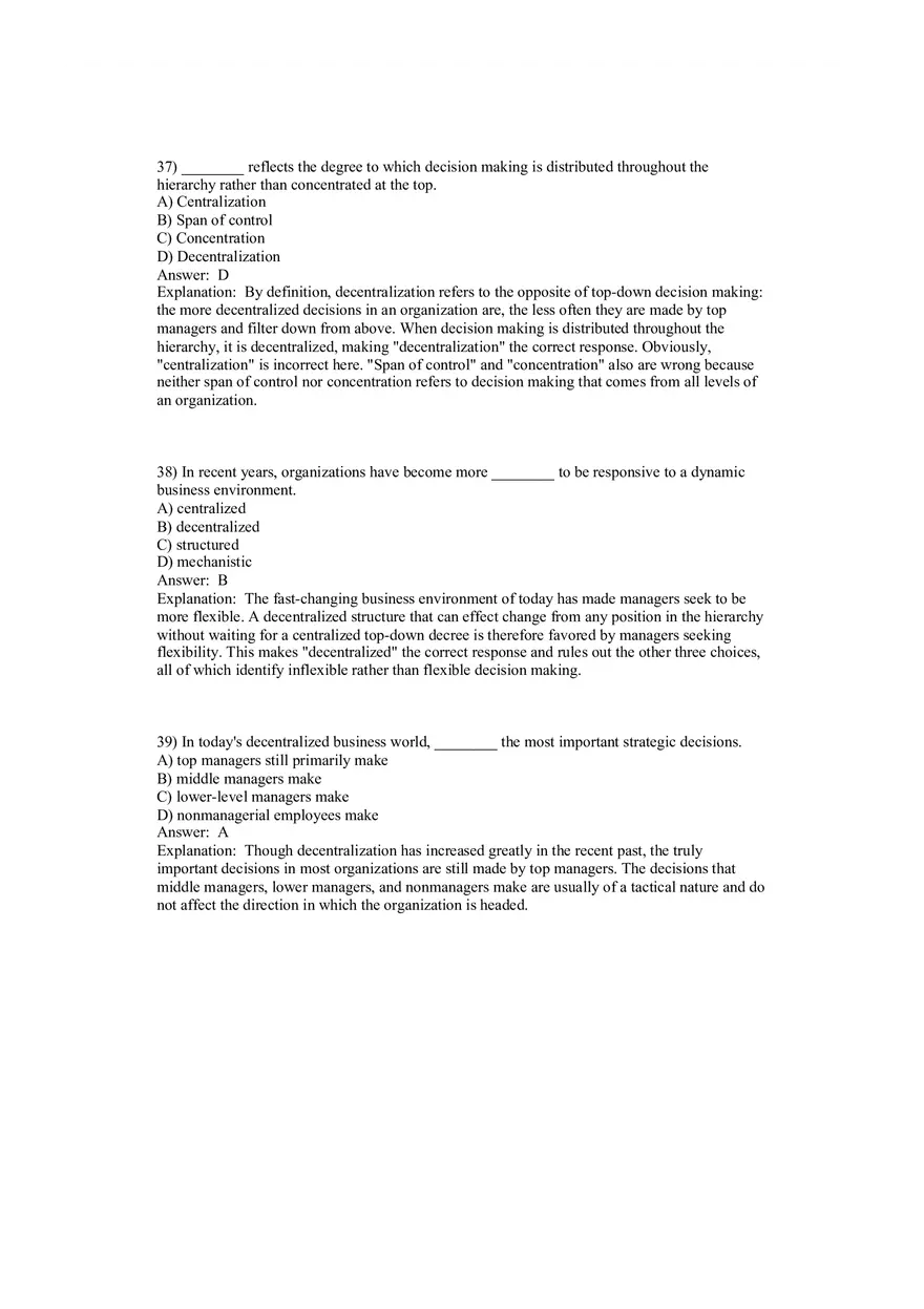 Fundamentals of Management - Organizational Structure and Design Part 2 - Page 3