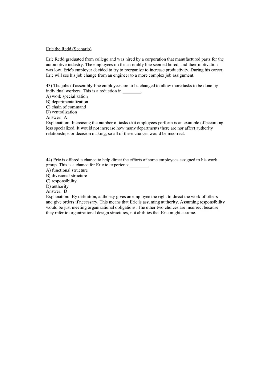 Fundamentals of Management - Organizational Structure and Design Part 2 - Page 5