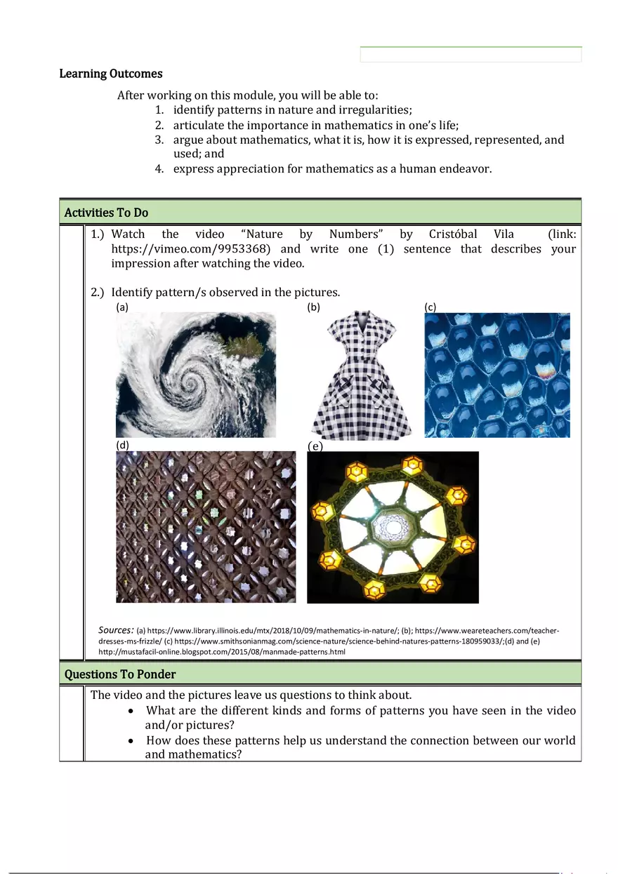 Math in the Modern World (Sequences) - Page 2