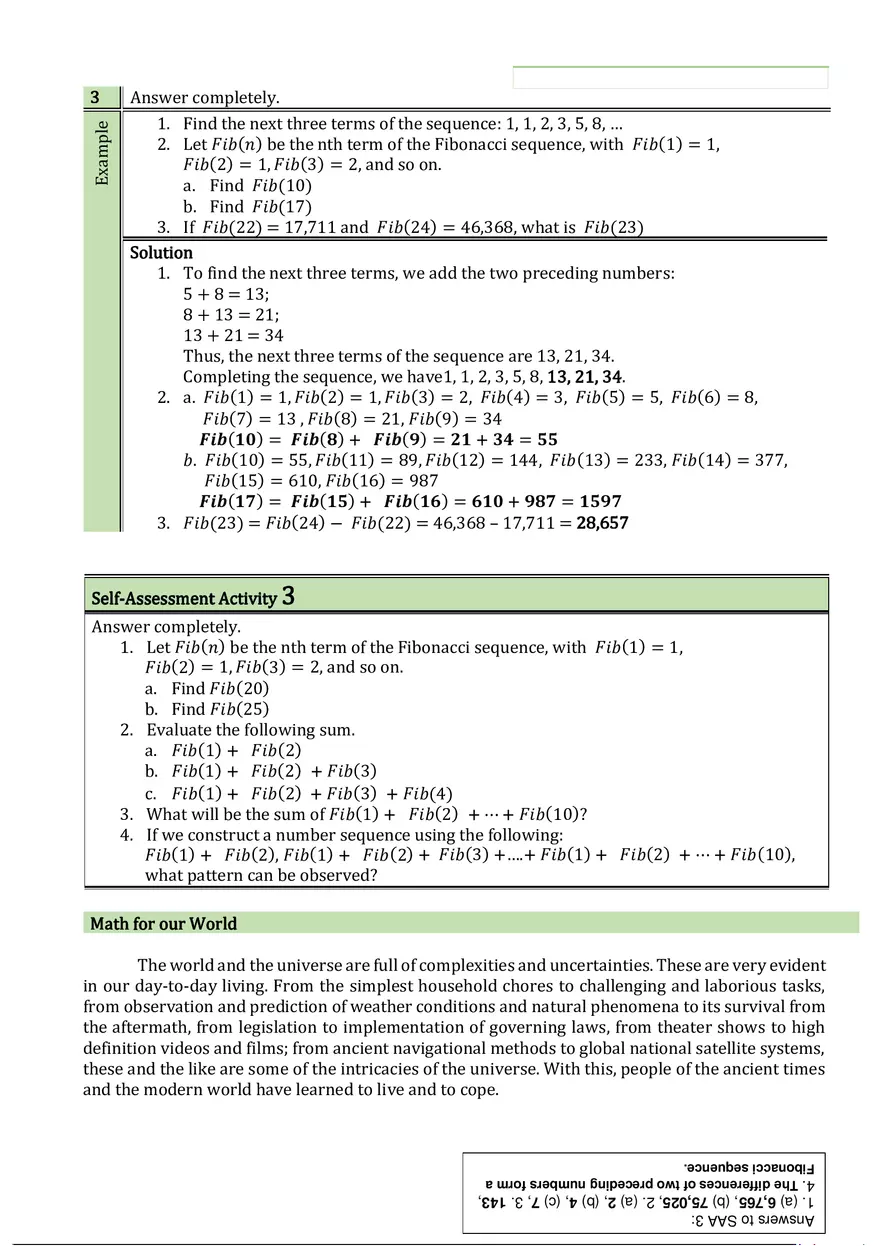Math in the Modern World (Sequences) - Page 6