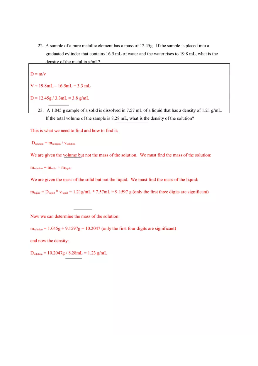 Accuracy and Precision Chapter 1 Exercises Key - Page 12