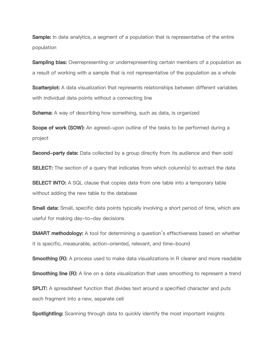 Data Analytics Terms - Page 14