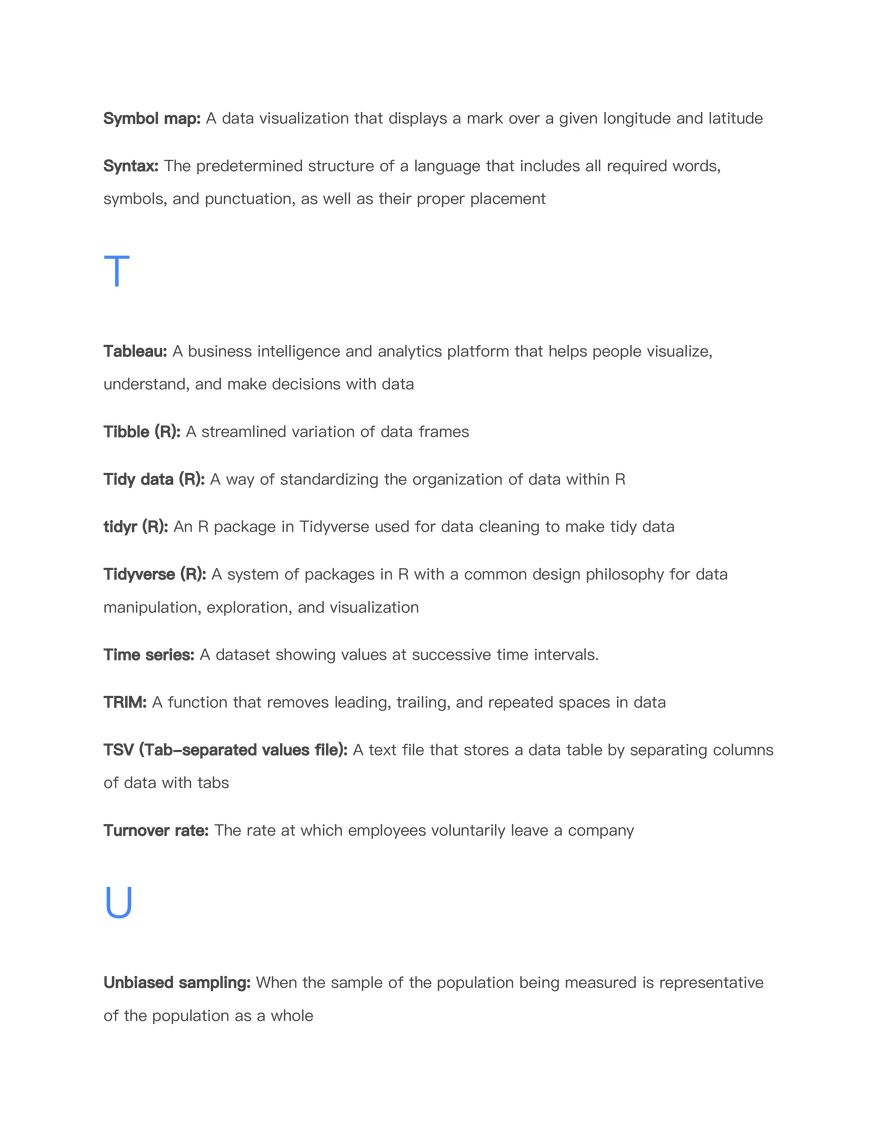 Data Analytics Terms - Page 16