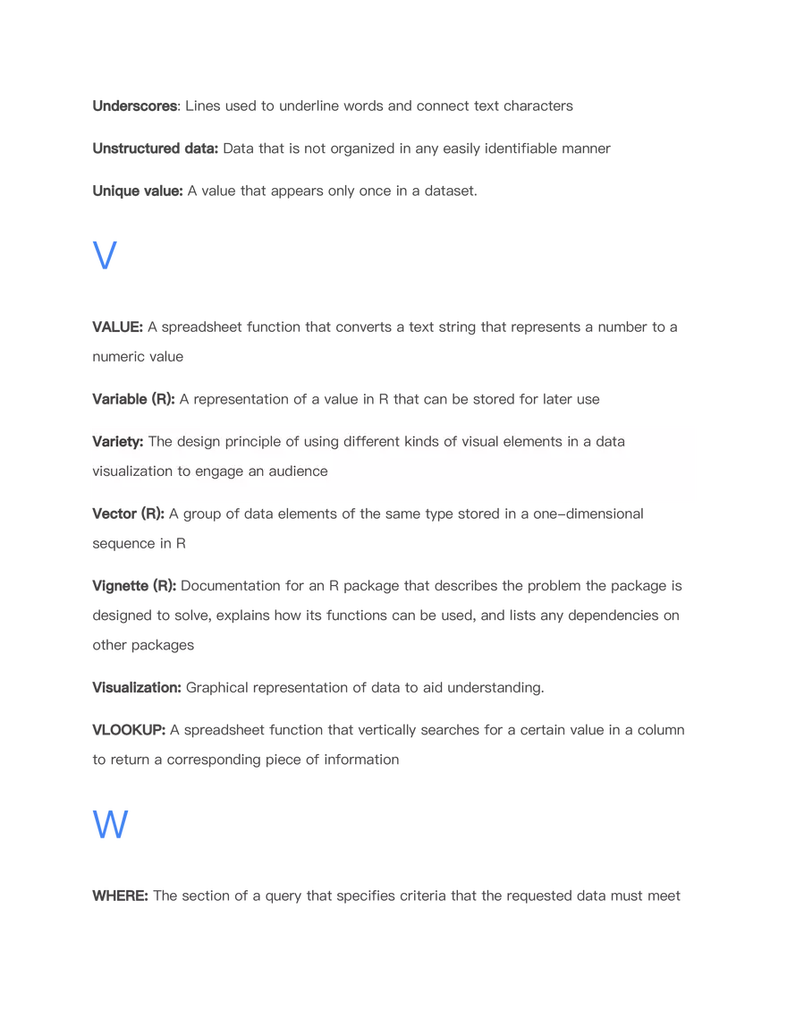 Data Analytics Terms - Page 17