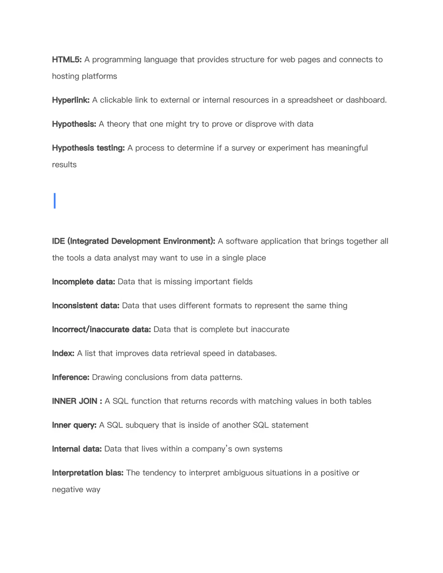 Data Analytics Terms - Page 5