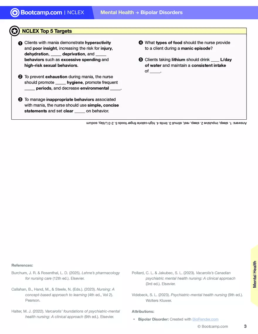 Bipolar Disorders Cheat Sheet - Page 3