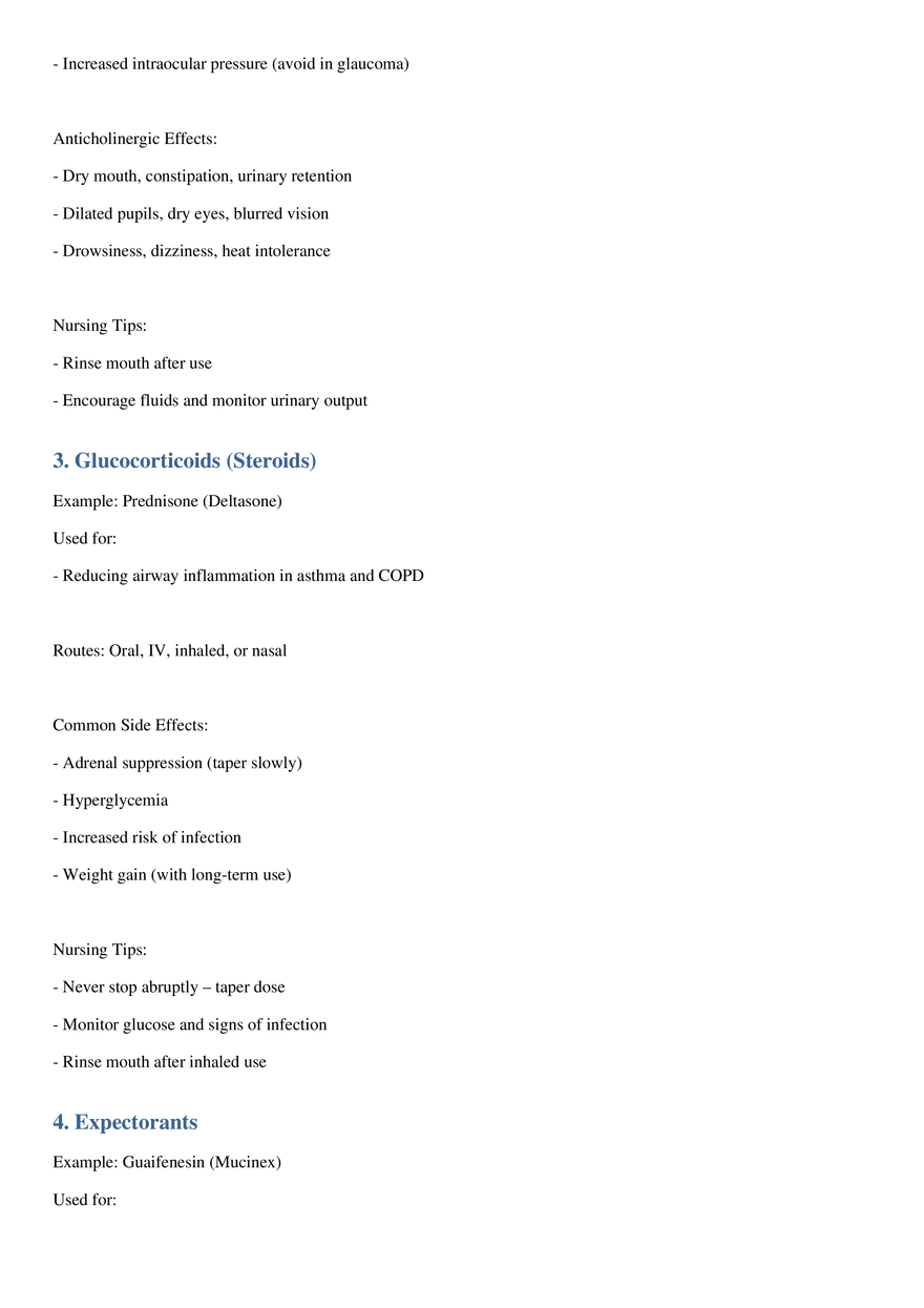 Pulmonary/Respiratory Medications - Page 2