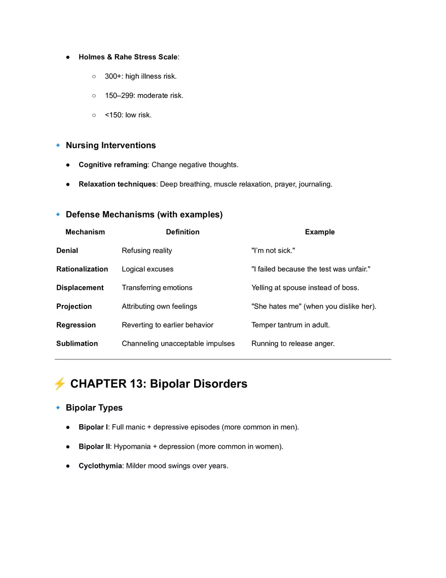 CHAPTER 10: Stress & Coping Mechanisms - Page 2
