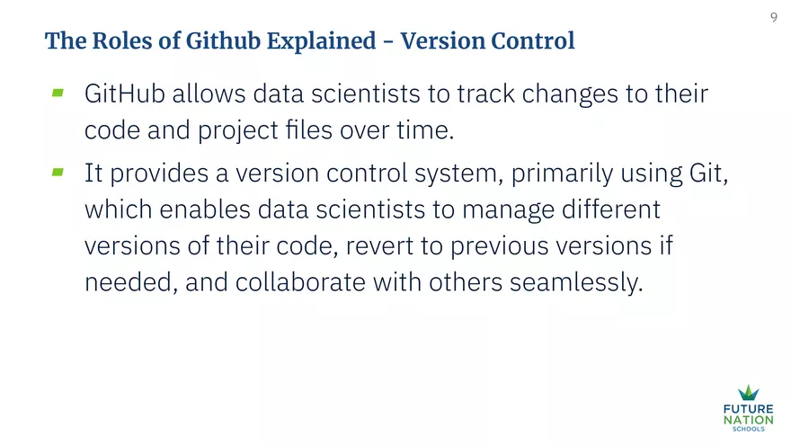 What Role does Github have in Data - Page 13