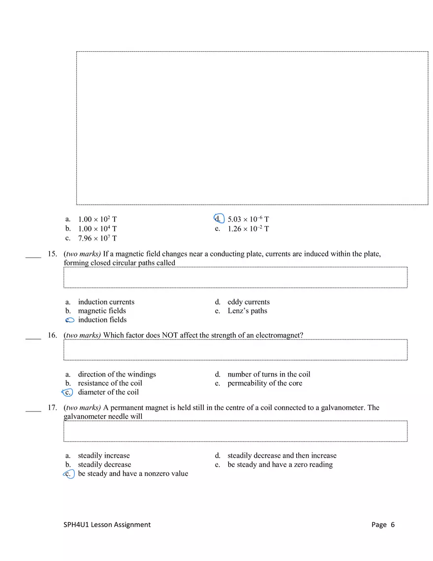 SPH4U Lesson Assignment #14 - Page 6