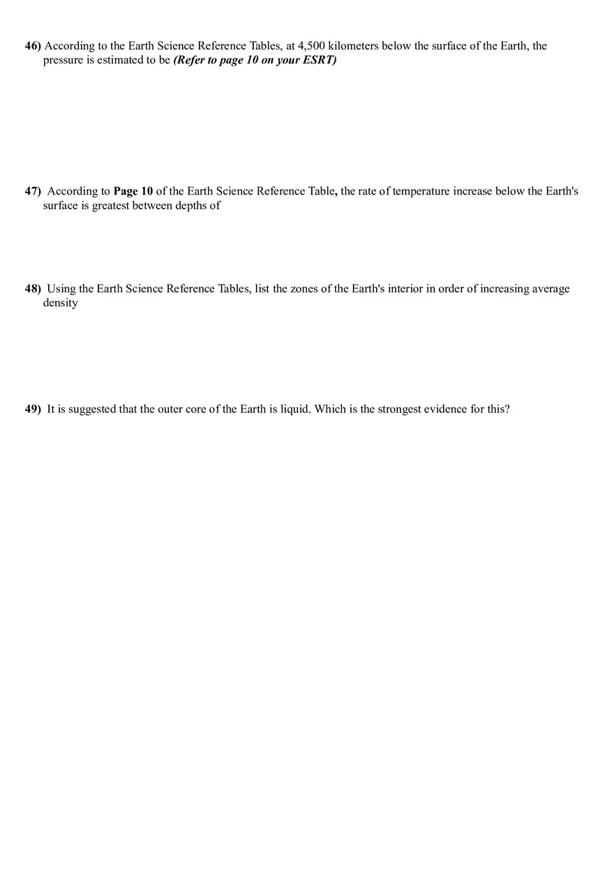Origin of the Universe and Our Solar System Answer Key - Page 7