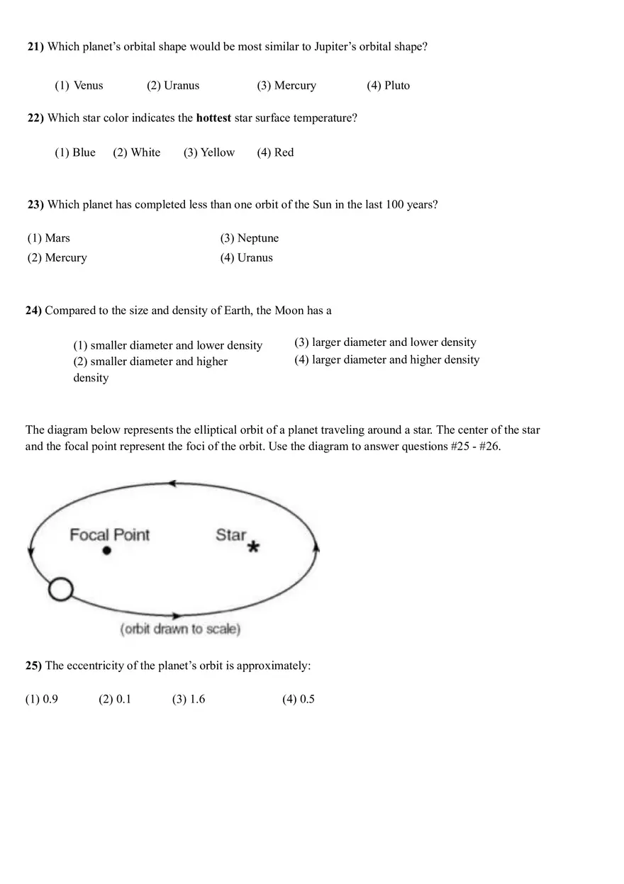 Origin of the Universe and Our Solar System Answer Key - Page 14