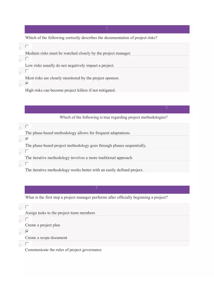 Project Management Milestone 1 - Page 1